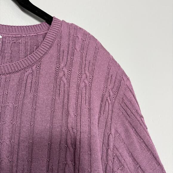 Adeline Alfred Dunner Vintage NWT Purple Short Sleeve Sweater -Women's Size 2X - Picture 2 of 8